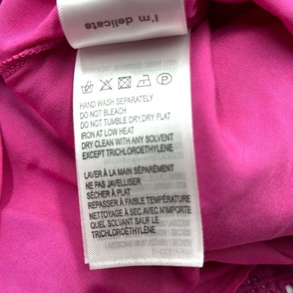 Farm Rio Morada Boa Guipire Lace Pink Mini Skirt Size XL - Picture 12 of 17